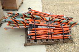 Pallet of Various Roll Up Construction Flags