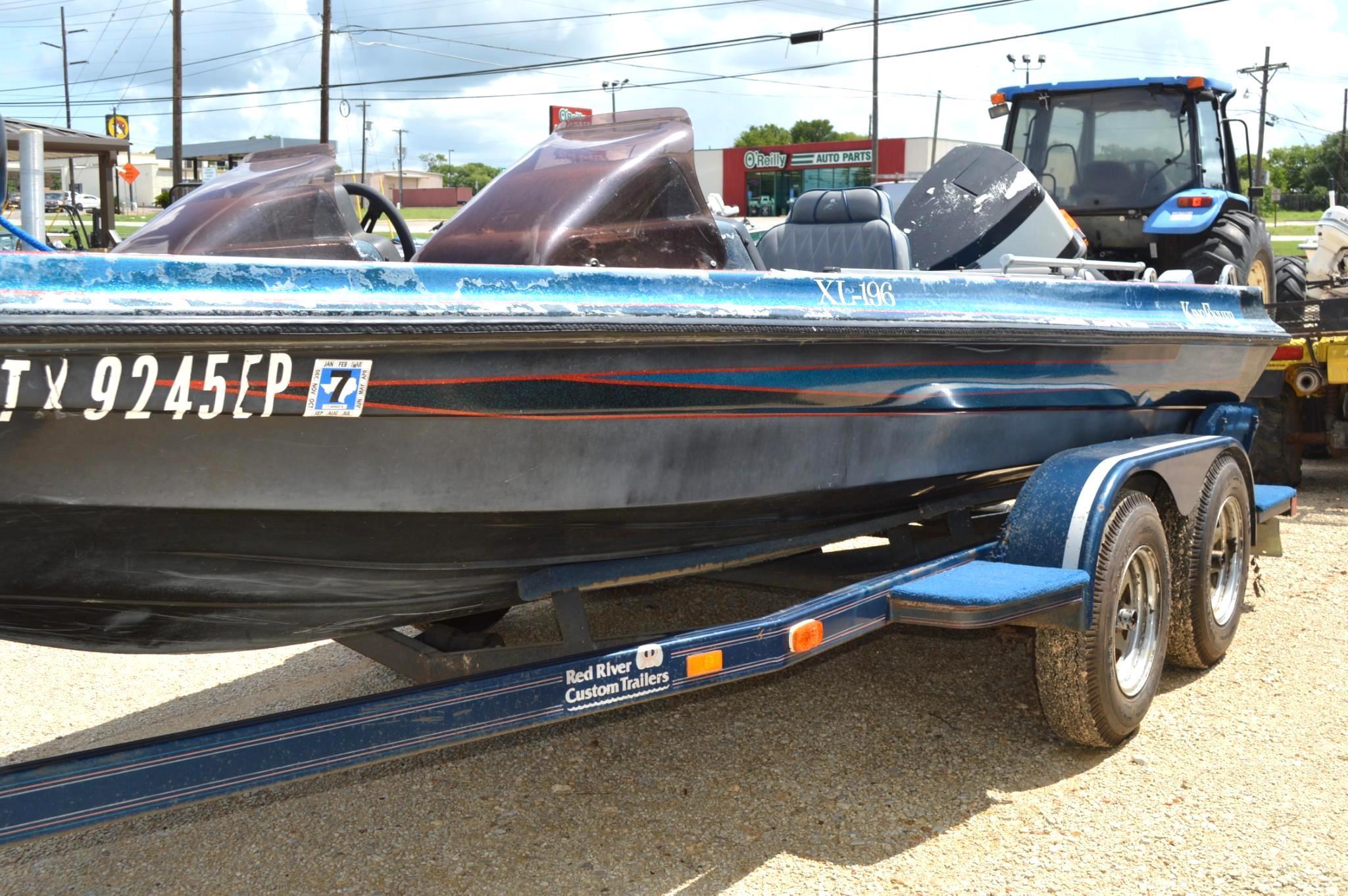 1989 King Fisher Open Vessel 19' w/ 1989 Johnson 150 hp Motor, Gasoline