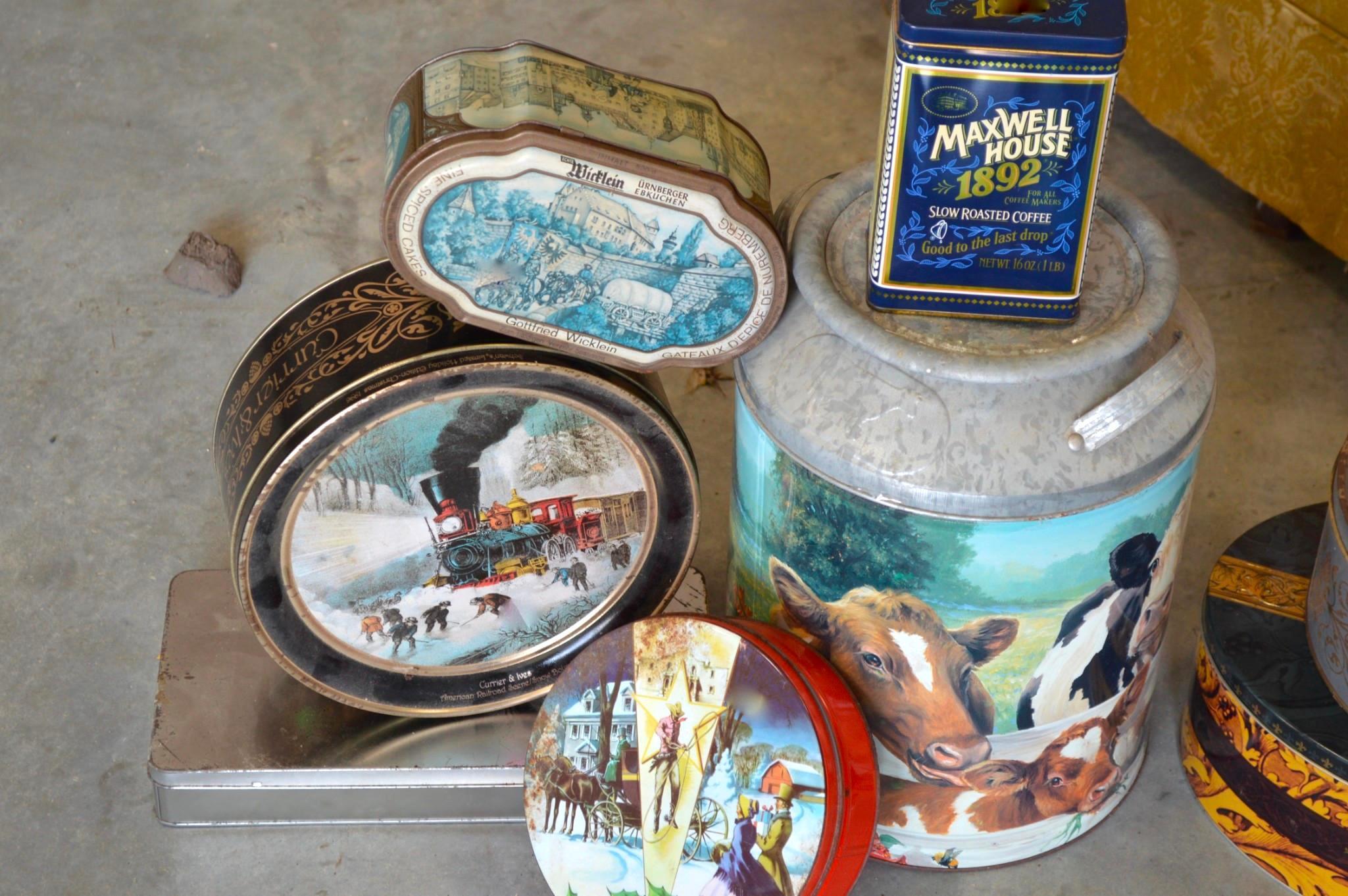 Collection of 24 Tins