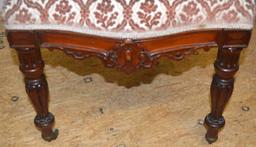 Eastlake-style carved mahogany chair
