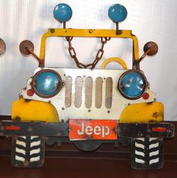 Set of 2 Hanging Metal Signs (Jeep & Volkswagen)