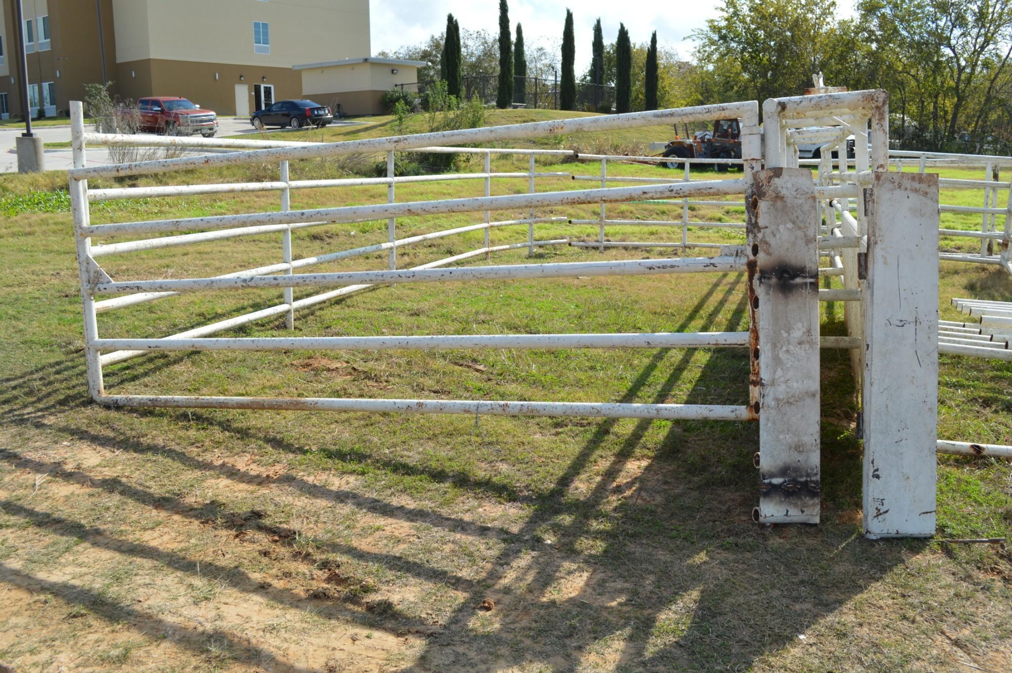 Back Pens for Roping Arena - Includes Calf Chute, Steer Chute, Boxes etc.