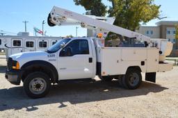 2006 Ford F-550 Bucket Truck, V8 Diesel, Automatic, 4x2, 6.0L