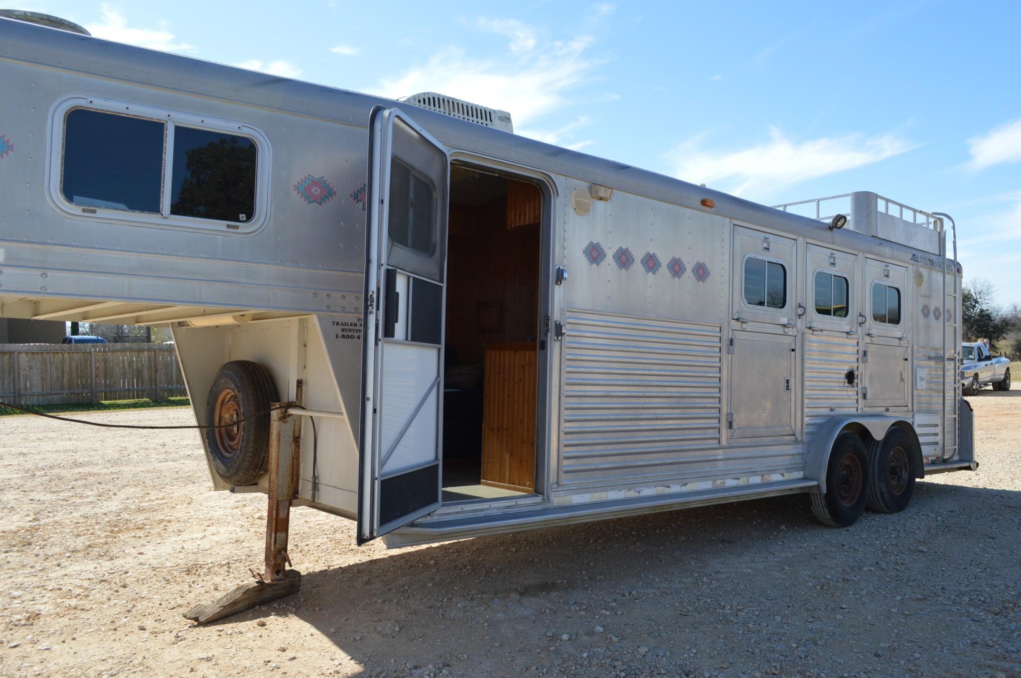 2001 Elite 3-Horse Trailer w/ Living Quarters