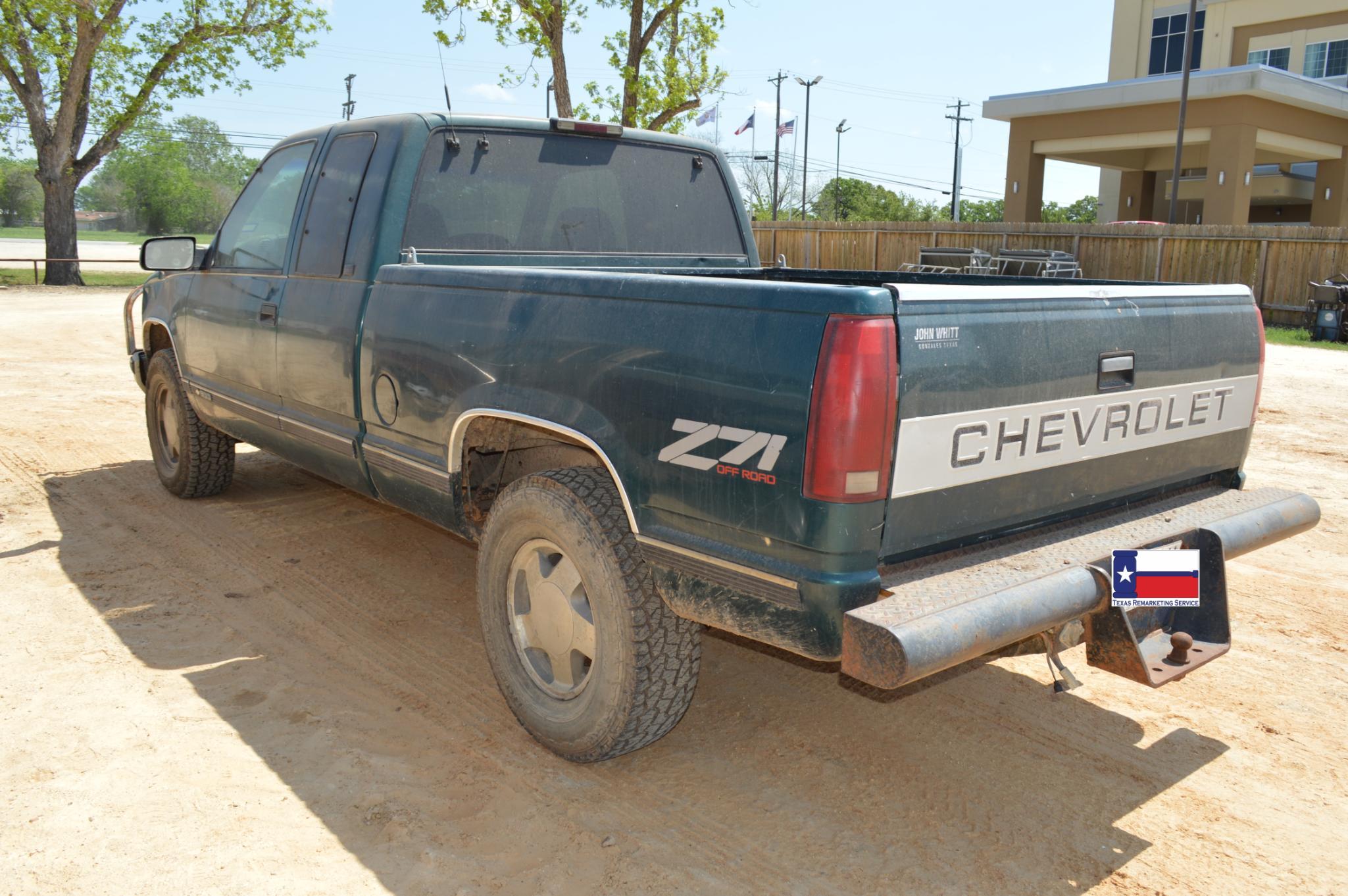 1996 Chevrolet K1500 Silverado Pickup Truck, 4WD, V8, Gasoline