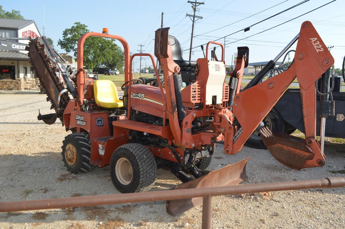 Ditch Witch RT45 Trencher with Backhoe Attachment