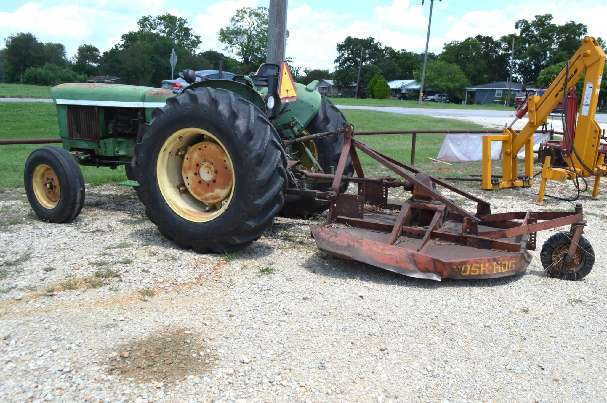 John Deere 2WD 1530 Tractor with 5' Bush Hog Shredder, Diesel