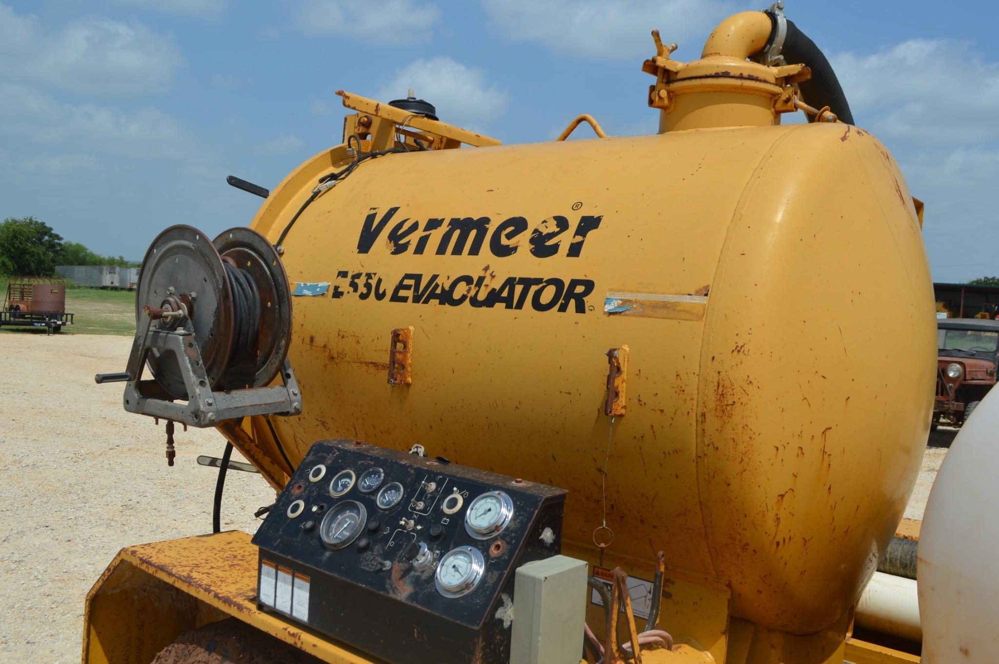 Vermeer E550 Evacuator Trailer