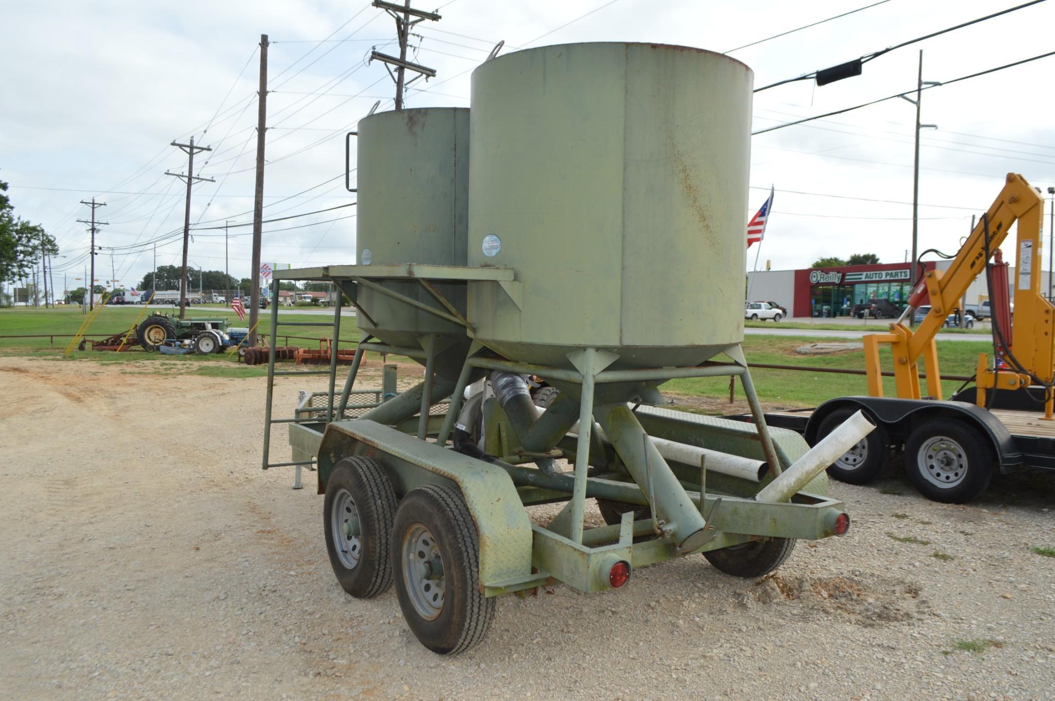 Outback Wildlife Pneumatic Feed Filler on Trailer