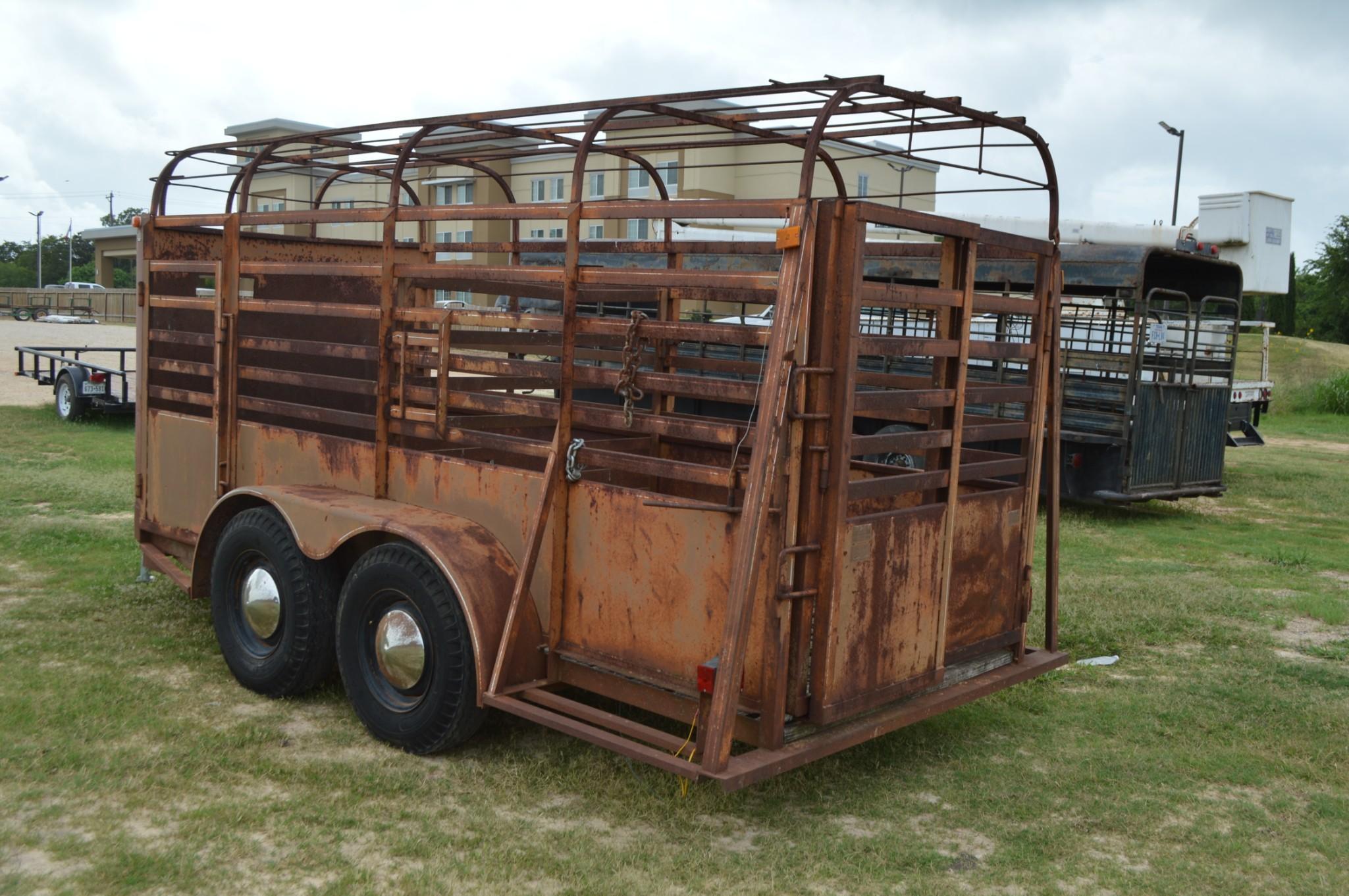 12' Bumper Pull Stock Trailer