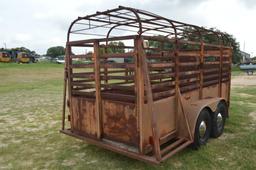 12' Bumper Pull Stock Trailer