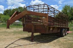 20' Gooseneck Livestock/Horse Trailer,