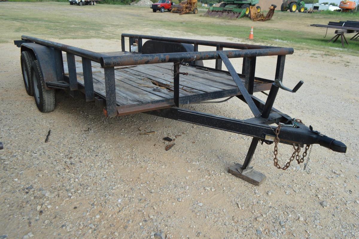 Big Tex Flatbed Bumper Pull Utility Trailer