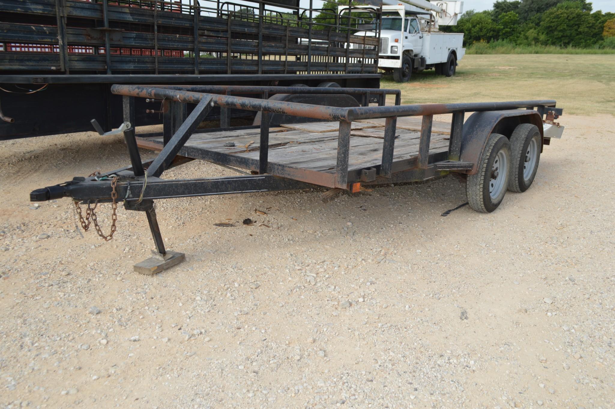 Big Tex Flatbed Bumper Pull Utility Trailer