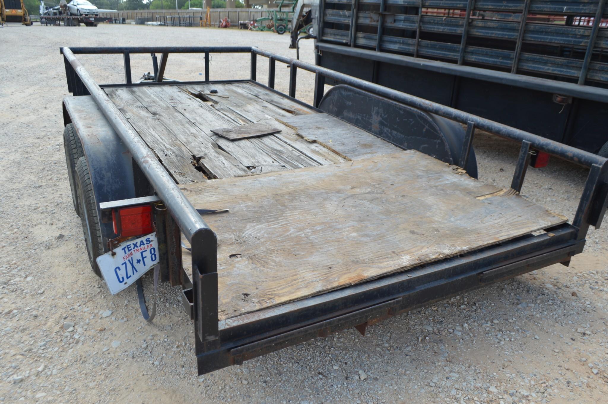 Big Tex Flatbed Bumper Pull Utility Trailer