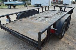 Big Tex Flatbed Bumper Pull Utility Trailer