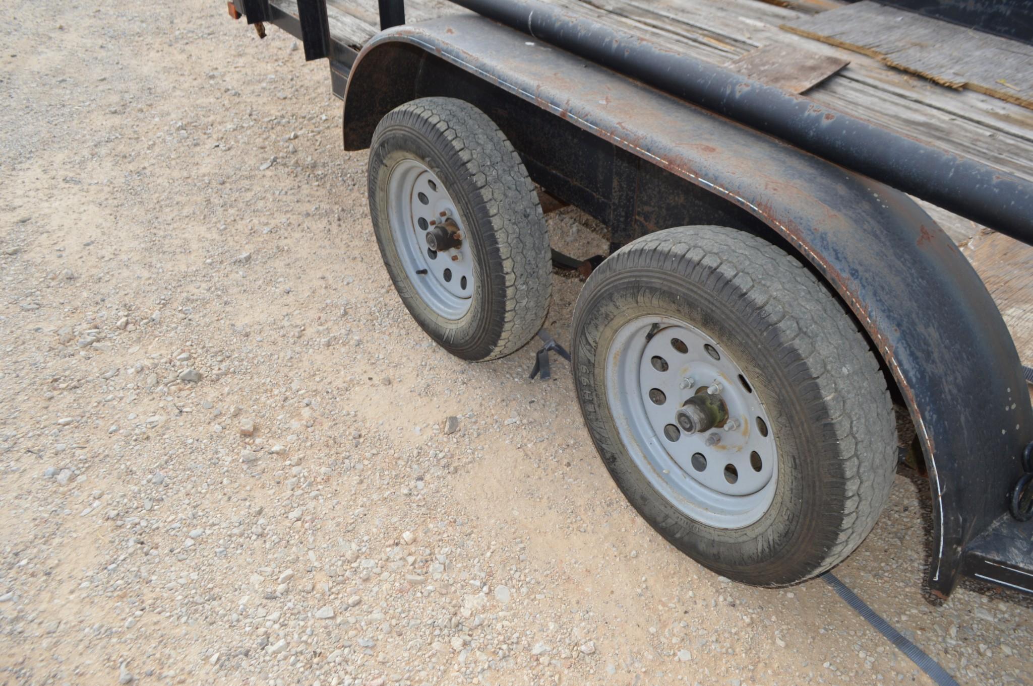 Big Tex Flatbed Bumper Pull Utility Trailer