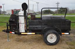 Hot Tar Roofing / Driveway / Road Kettle on Bumper Pull Trailer