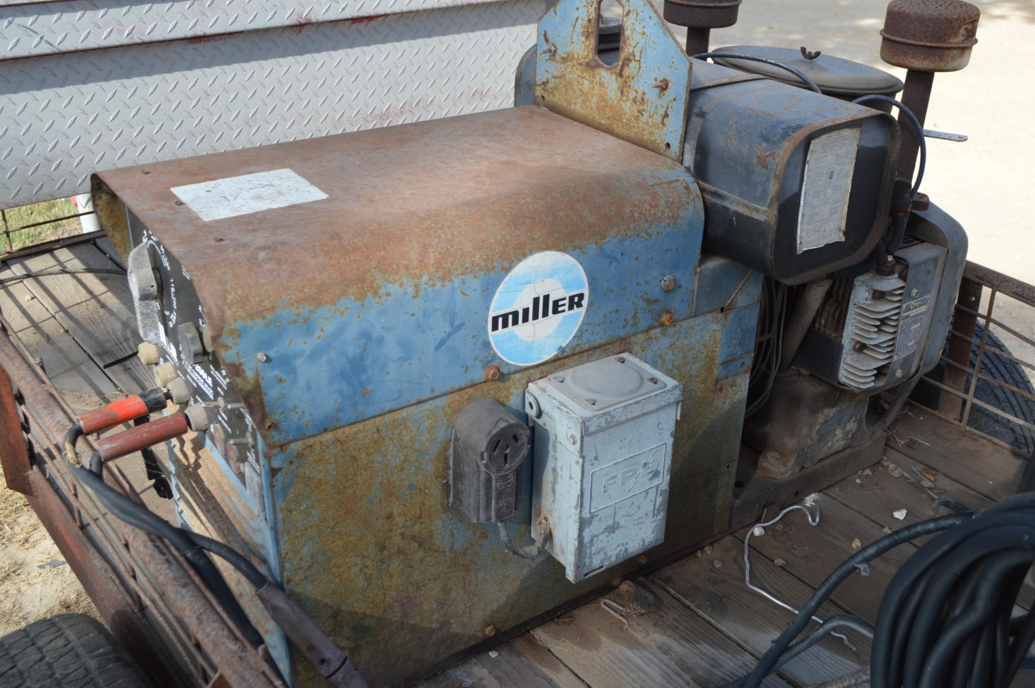 Miller Welder and Tool Box on Trailer