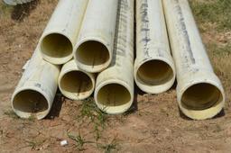 7 Joints of 8" PVC Pipe 24' long