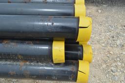 14 Joints of 3inch Pipe, .216 wall 7.68# CW Line Pipe, 21' long, Thread & Coupler, Sch 40