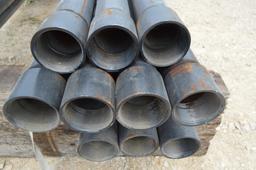14 Joints of 3inch Pipe, .216 wall 7.68# CW Line Pipe, 21' long, Thread & Coupler, Sch 40
