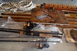 Assorted Hunting & Fishing Outdoor Gear, Accessories, and Decor