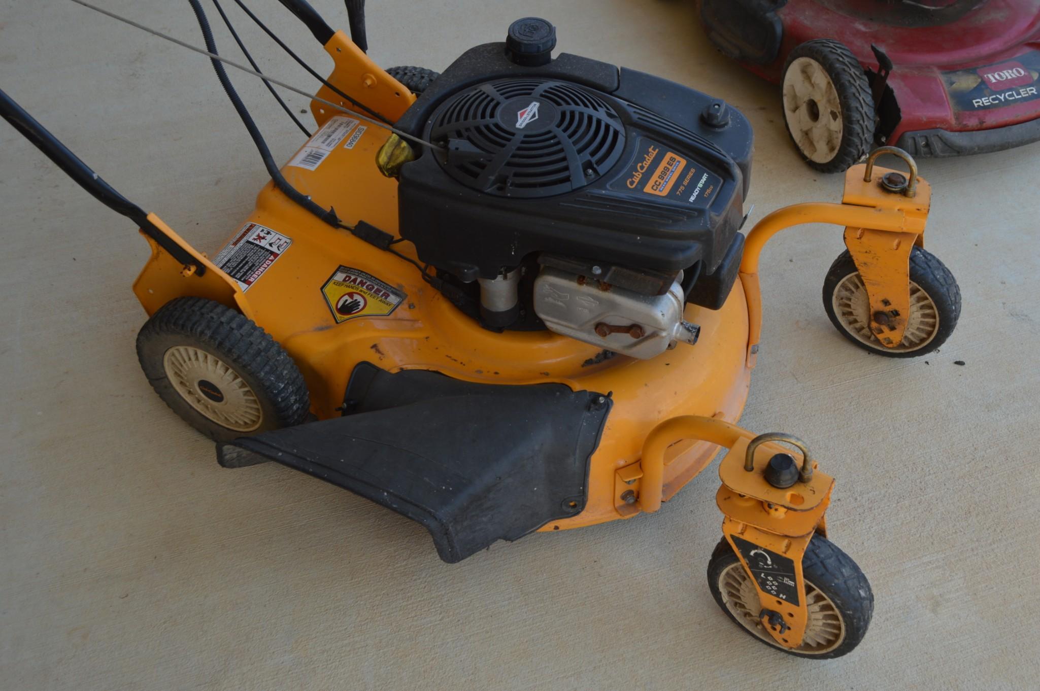 Cub Cadet Walk Behind/Push Mower, No Key