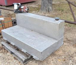 Aluminum Diamond Plate Diesel Tank W/Pump