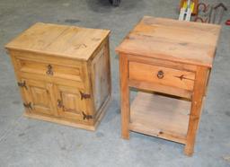 (2) Rustic End Tables
