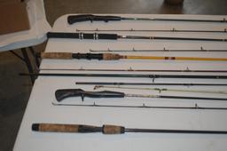 Lot Of (12) Various Fishing Rods