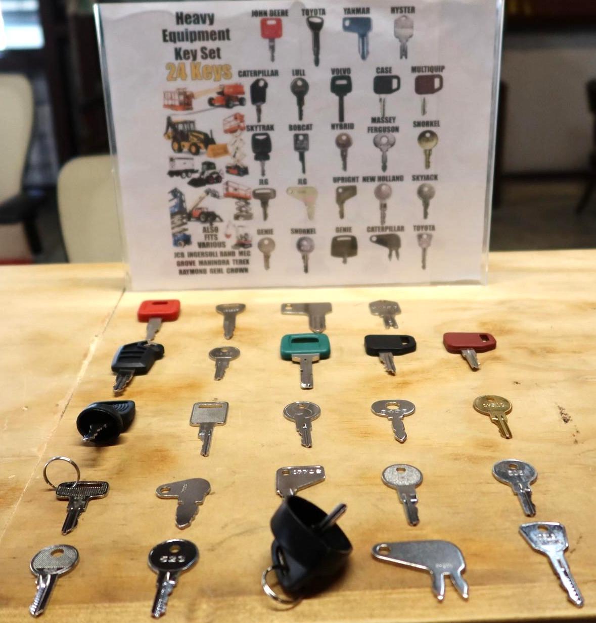 Heavy Equipment Master Key Set (24 Total Keys)