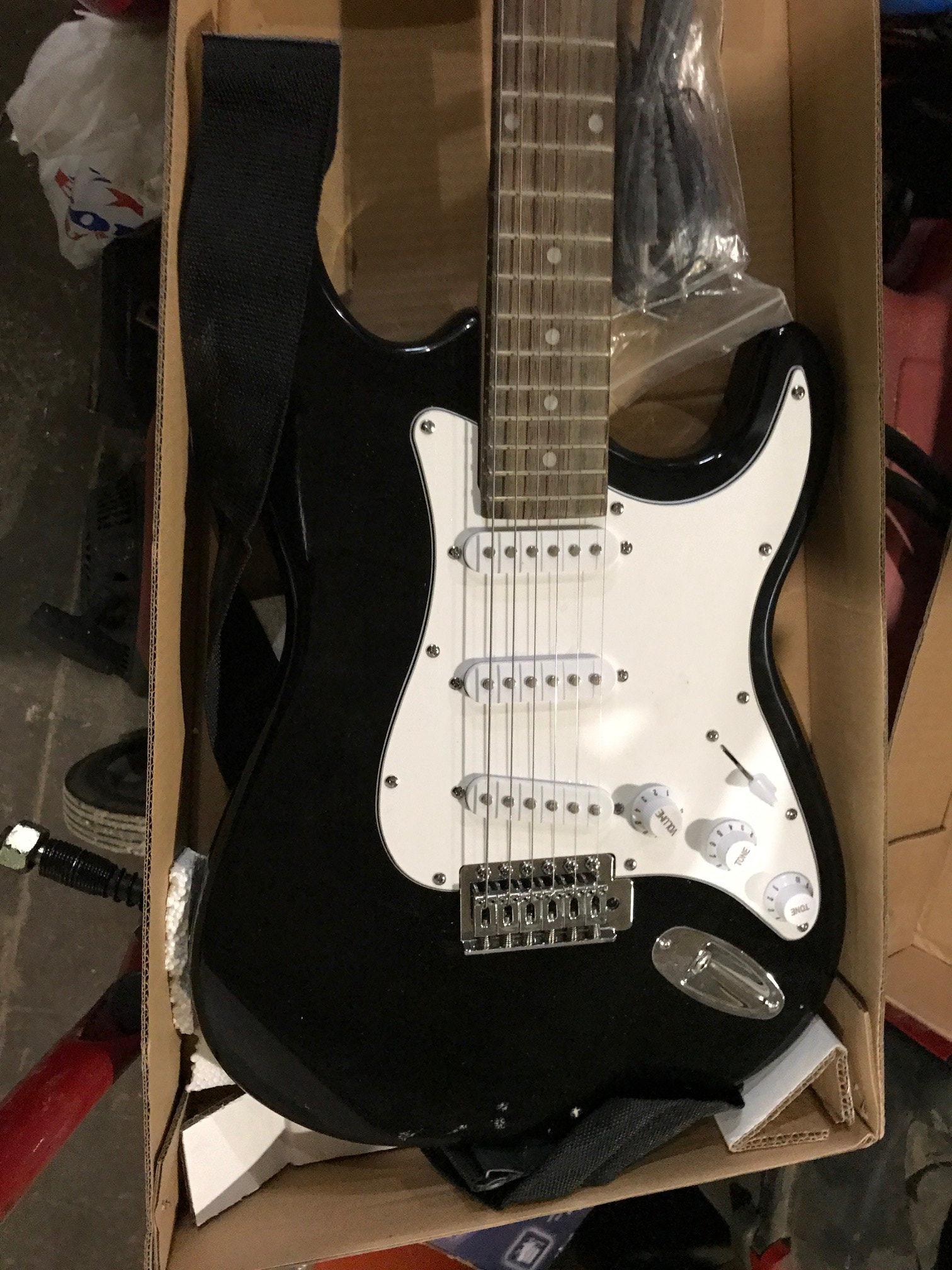 Black Electric Guitar