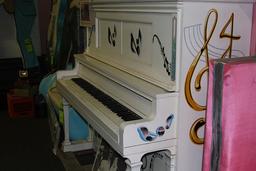 White Piano Signed by Billy Joel