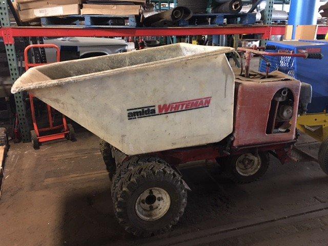 Amida Whiteman concrete buggy. Honda 11 hp gas. Dual fronts