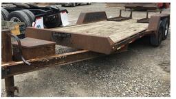 7' x 16' tandem axle equipment trailer