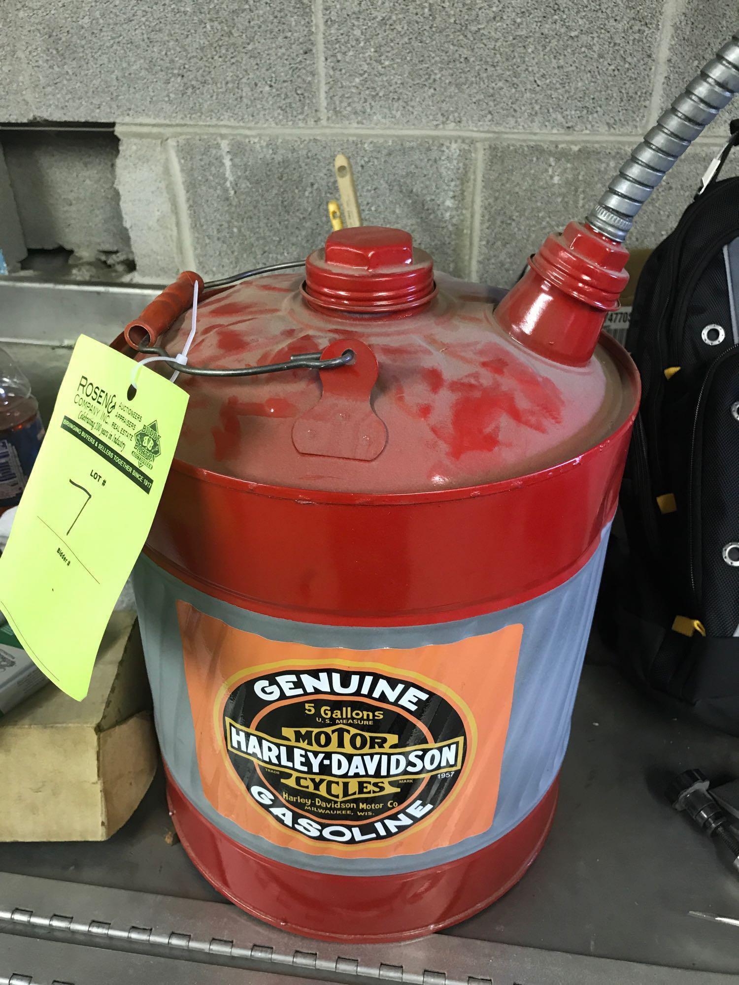 Harley Davidson 5 gallon can