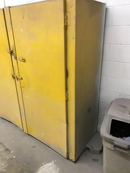 Yellow Cabinet, not marked as a Flammable Cabinet