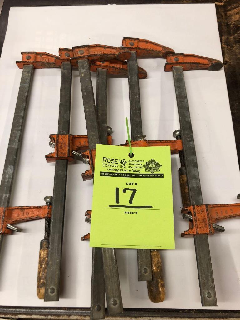 (6) 12 inch bar clamps