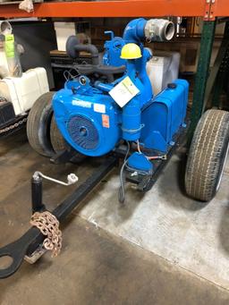 Gorman Rupp 4 in pull behind trash/water pump