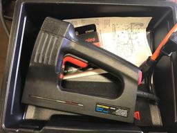 Craftsman Electric Stapler and a Black & Decker Right Angle Drill