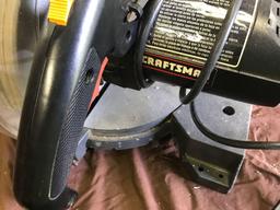 Craftsman 10 inch miter saw, powers on