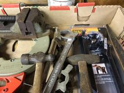 Flat of misc tools, hammers and more