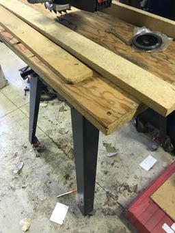 Craftsman 10 inch radial arm saw, powers on and works as intended