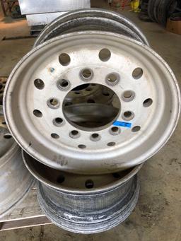 Set of (2) ALCOA 22.5 x 12.25 aluminum rims