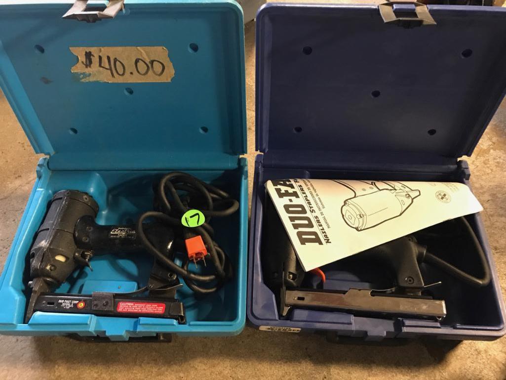 2 DUO-Fast Electric Staplers