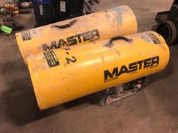 Lot of 2 Master Propane torpedo heaters.