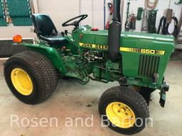 John Deere 650 Compact Utility Tractor w/ 60 in deck