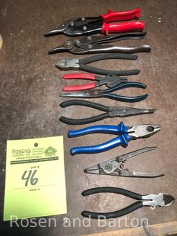 1 lot of approx (9) various cutting tools etc