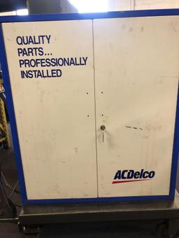 Like New AC Delco metal storage shelf.